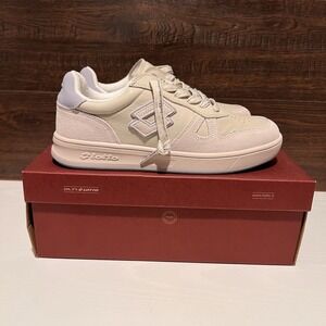 Lotto Leggenda Women's Signature Shoe Natural/Blue Size 8.5M